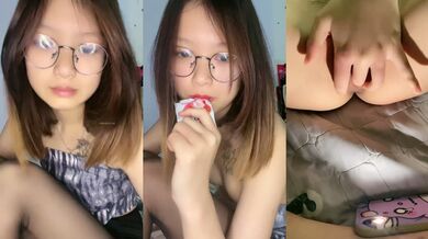 新人！【泡泡鱼妹妹】两个00后可爱眼镜妹~舌吻互舔无套啪啪~稚嫩的少女胴体，看了流鼻血 (6)